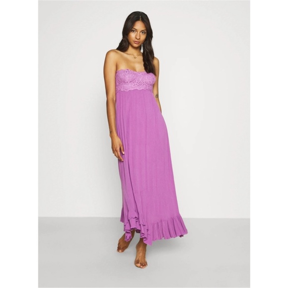 NWT FREE PEOPLE ADELLA Corset Maxi Dress XS $128 Retail Intimately Free NEW - Picture 2 of 12